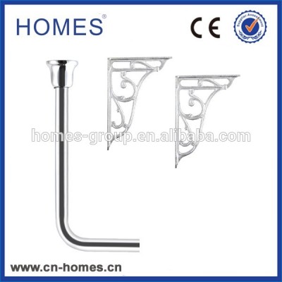 LOW Level Flush Pipe with bracket-Chromed